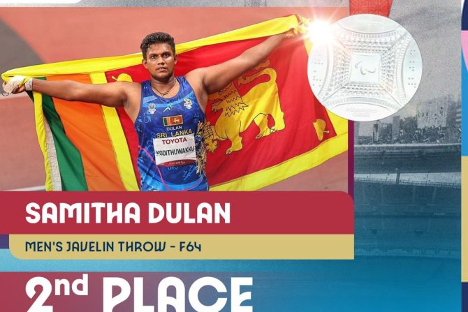 World Record & Silver Medal for Para Team Sri Lanka Captain,WO 2 Samitha Dulan Kodithuwakku at Paris 2024 Para Olympiad, China Dominate Badminton With 09 Gold Medals